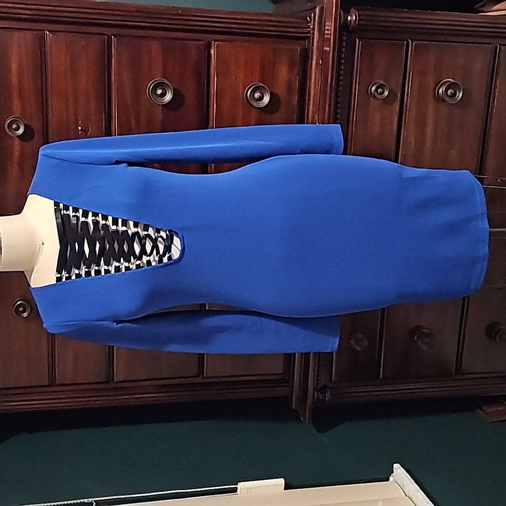 LA BELLE ROC BODYCON V NECK DRESS